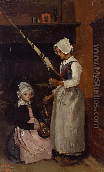Mur Peasants - Jean-Baptiste-Camille Corot