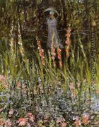 The Garden, Gladioli - Claude Oscar Monet