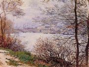 The Banks of the Seine, Ile de la Grande-Jatte - Claude Oscar Monet
