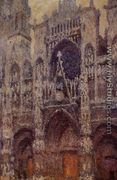 Rouen Cathedral, the Portal, Grey Weather - Claude Oscar Monet