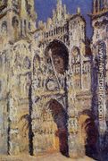 Rouen Cathedral, the Portal and the Tour d'Albane, Full Sunlight - Claude Oscar Monet