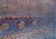 Waterloo Bridge, Effect of Sun in the Mist - Claude Oscar Monet