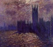 Houses of Parliament, Reflection of the Thames - Claude Oscar Monet