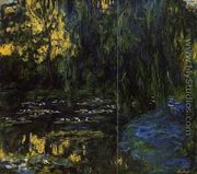 Weeping Willow and Water-Lily Pond (detail) - Claude Oscar Monet
