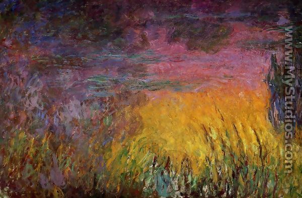 Sunset (left half) - Claude Oscar Monet