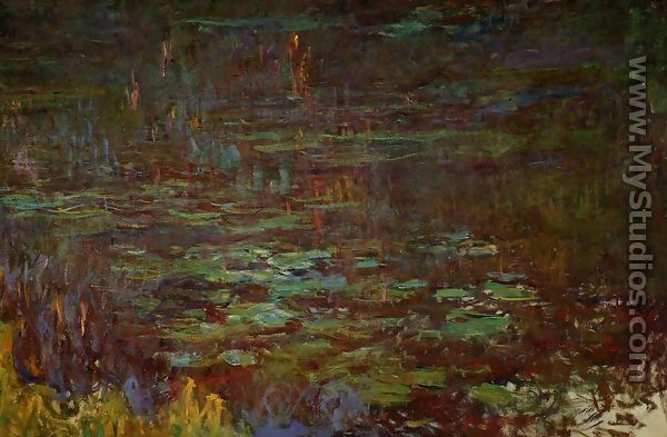 Sunset (right half) - Claude Oscar Monet