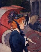 Woman with Umbrella - Louis Anquetin