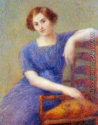 Young Woman in an Armchair - Hippolyte Petitjean