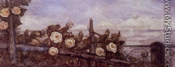 Bay with White Roses - Pierre Laprade