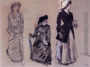 Project for Portraits in a Frieze - Three Women - Edgar Degas