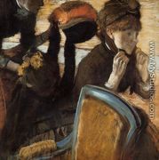 At the Milliner's II - Edgar Degas