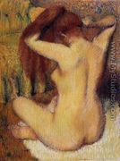 Woman Combing Her Hair II - Edgar Degas