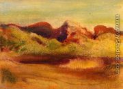 Lake and Mountains - Edgar Degas