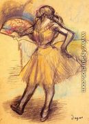 Dancer with a Fan (study) - Edgar Degas