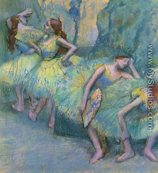 Ballet Dancers in the Wings - Edgar Degas
