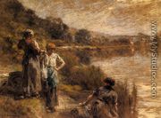 Washerwomen on the Banks of the Marne - Léon-Augustin L'hermitte