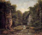 The River Plaisir-Fontaine - Gustave Courbet