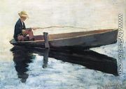 Boy in a Boat Fishing - Theodore Robinson