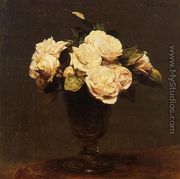 White Roses 2 - Ignace Henri Jean Fantin-Latour