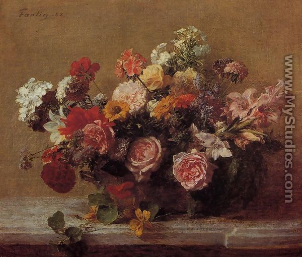 Flowers VI - Ignace Henri Jean Fantin-Latour