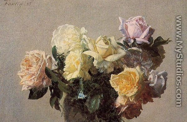 Roses V - Ignace Henri Jean Fantin-Latour