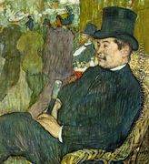 M. Delaporte at the Jardin de Paris - Henri De Toulouse-Lautrec