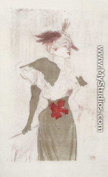 Mademoiselle Marcelle Lender, Standing - Henri De Toulouse-Lautrec