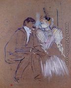 Lucien Guitry and Granne Granier - Henri De Toulouse-Lautrec