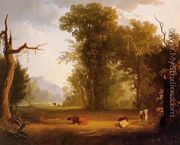 Landscape with Cattle - George Caleb Bingham