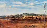 The Village of Vaucluse, on the Banks of the Durance During the Dry Season - Paul-Camille Guigou