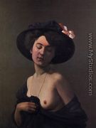 Woman with a Black Hat - Felix Edouard Vallotton