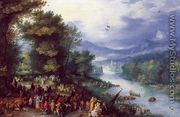 Landscape with the Young Tobie - Jan The Elder Brueghel