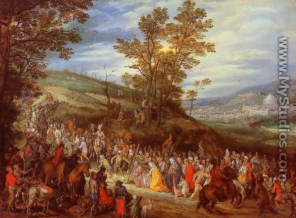 The Way of the Cross - Jan The Elder Brueghel