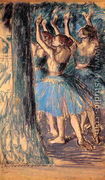 Group of Dancers, Tree Decor - Edgar Degas