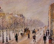The Outer Boulevards, Snow Effect - Camille Pissarro