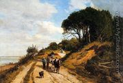The Road from Trouville to Honfleur - Eugène Boudin