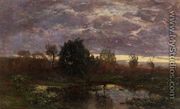 Pond at Sunset - Eugène Boudin