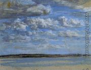 White Clouds, Blue Sky - Eugène Boudin