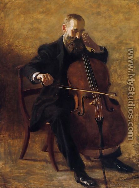 The Cello Player - Thomas Cowperthwait Eakins