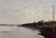 Brest, the Banks of the Harbor - Eugène Boudin