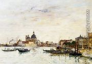 Venice, the Mole at the Entrance of the Grand Canal and the Salute - Eugène Boudin