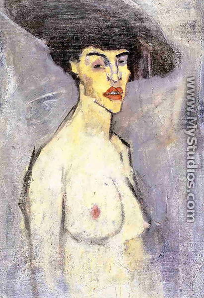 Nude with Hat - Amedeo Modigliani