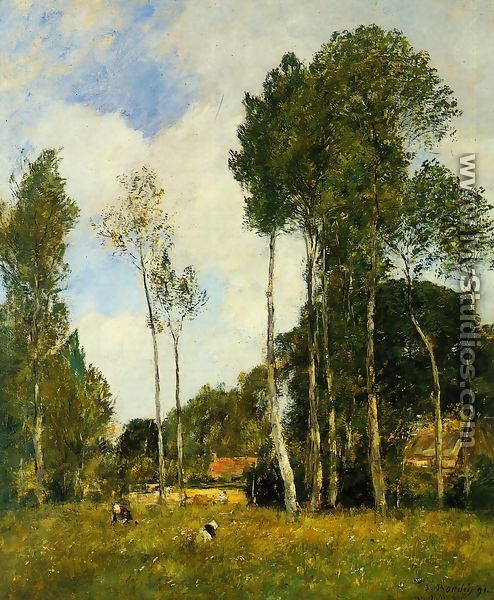 Oiseme Landscape, near Chartres - Eugène Boudin