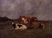 Cows in Pasture - Eugène Boudin