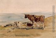 Cows near the Shore - Eugène Boudin