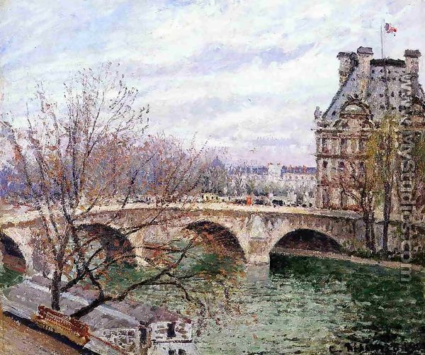 The Pont Royal and the Pavillon de Flore - Camille Pissarro