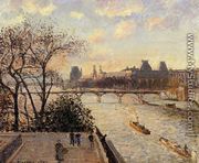 The Louvre and the Seine from the Pont-Neuf - Camille Pissarro