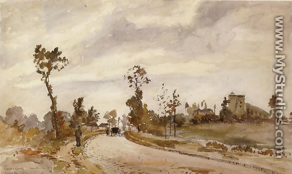 Road to Saint-Germain, Louveciennes - Camille Pissarro