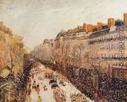 Mardi-Gras on the Boulevards - Camille Pissarro