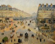 Avenue de l'Opera: Sunshine Winter Morning - Camille Pissarro